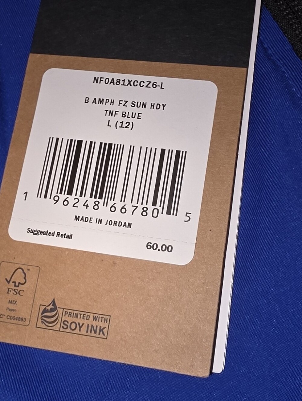 The North Face Kids Blue and Black Lightweight Zip Jacket - Picture 3 of 9